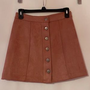 Forever 21 - Suede skirt - Blush - small